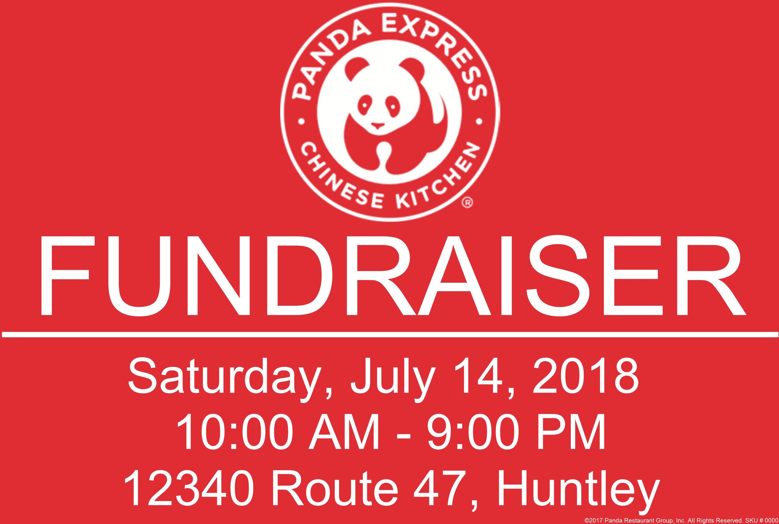 Fundraiser at Panda Express - Huntley