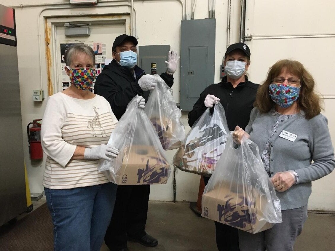 Big Thank you to Andres and Eve from Taco Bell Huntley for providing gloves to keep us healthy and safe AND providing a special  lunch for our wonderful volunteers.