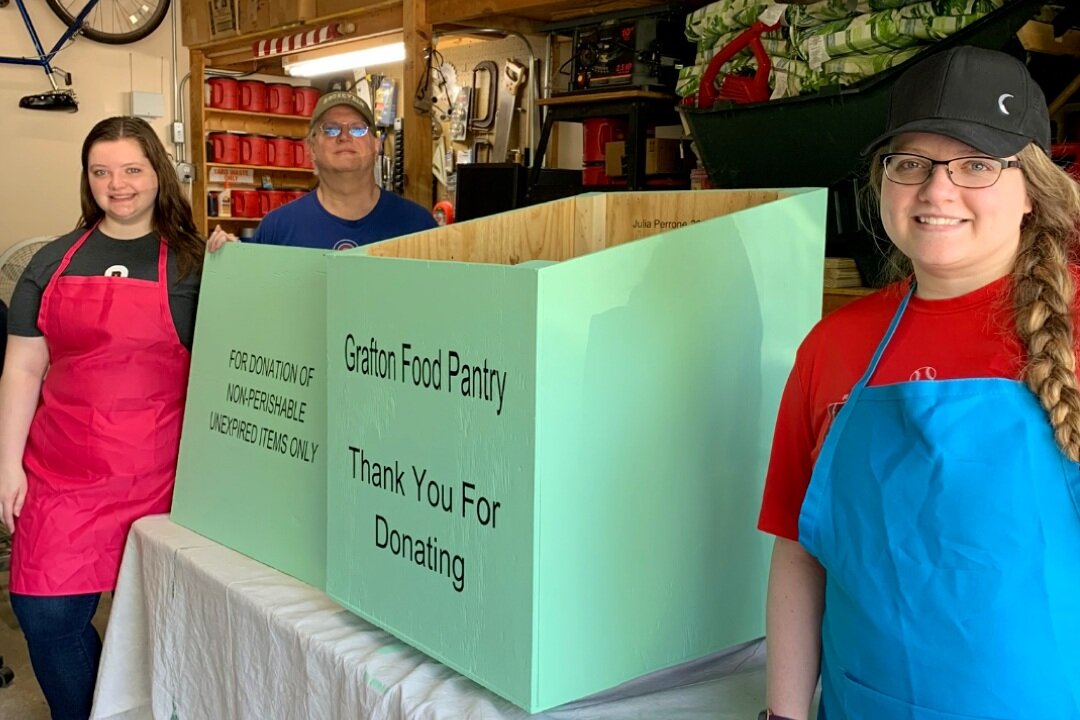  Thank you Julia Perrone for making a new Donation Box for Grafton Food Pantry! 