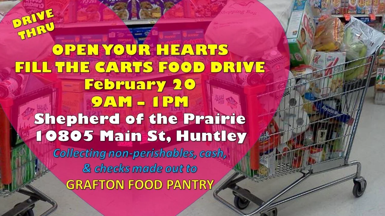 Open Your Hearts, Fill the Carts - Drive-Thru Food Drive