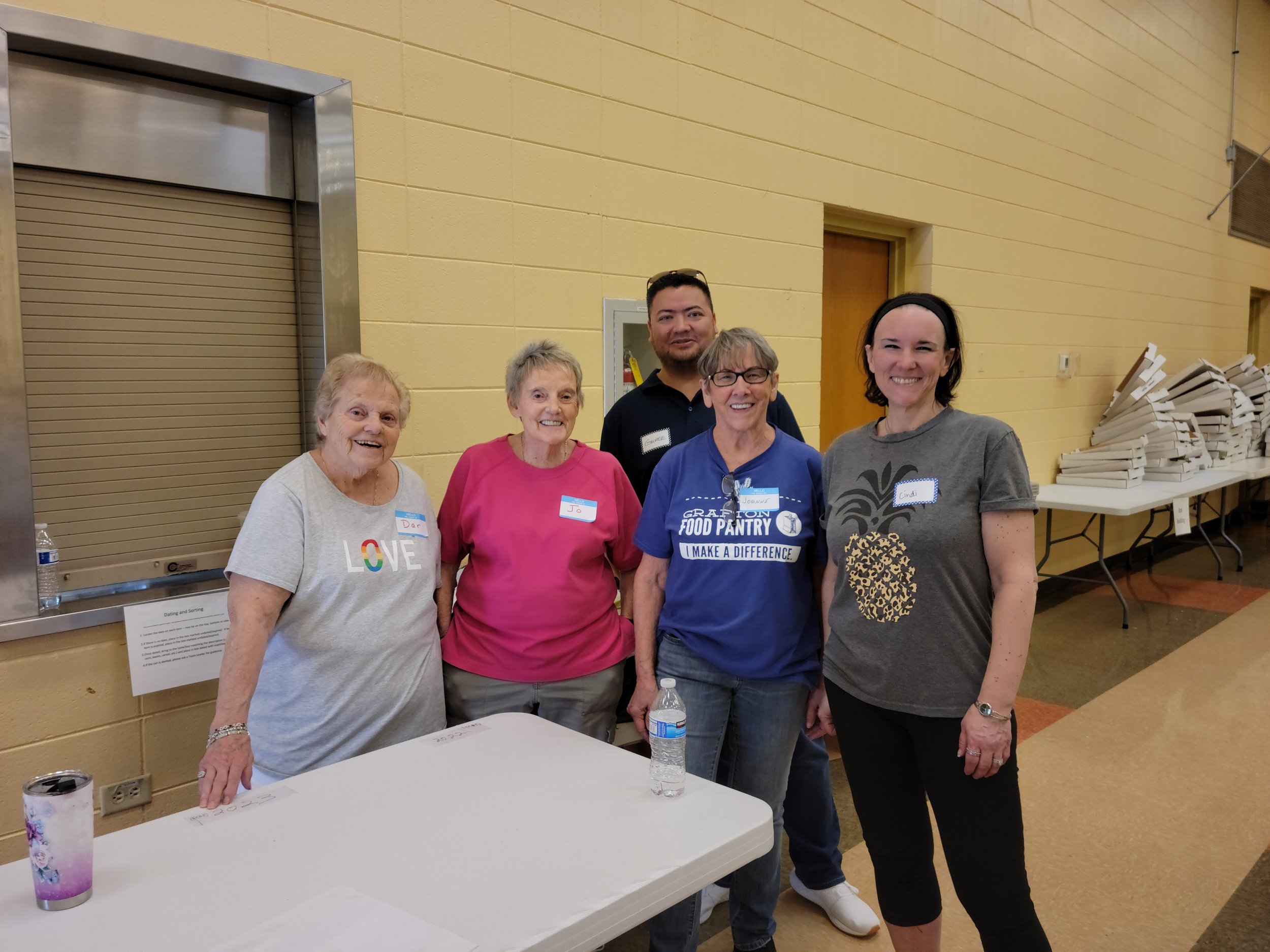 A HUGE thank you to our community for donating, letter carriers for delivering, and volunteers for sorting and boxing.