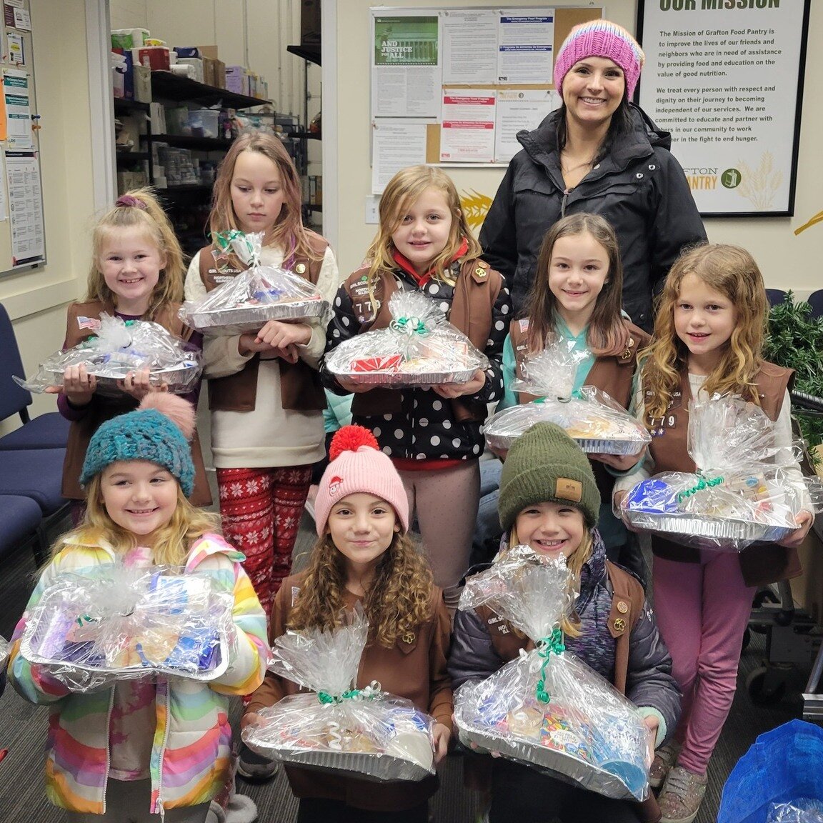 Thank you to Troop Leader Erica Waters and  Brownie Troop 779 for the festive Birthday Celebration boxes!