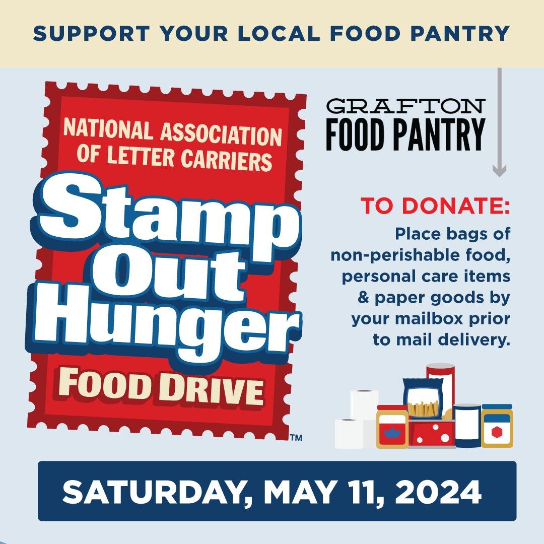 REMINDER! Today is the day to leave bags of non-perishable, unexpired food items, paper goods, and personal care items next to your mailbox &amp; your letter carrier will ensure those items get donated to your local Food Pantry! #StampOutHunger