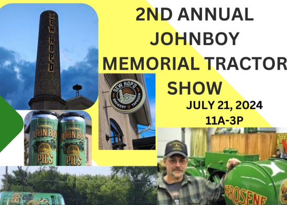 2nd Annual JohnBoy Memorial Tractor Show at Sew Hop'd