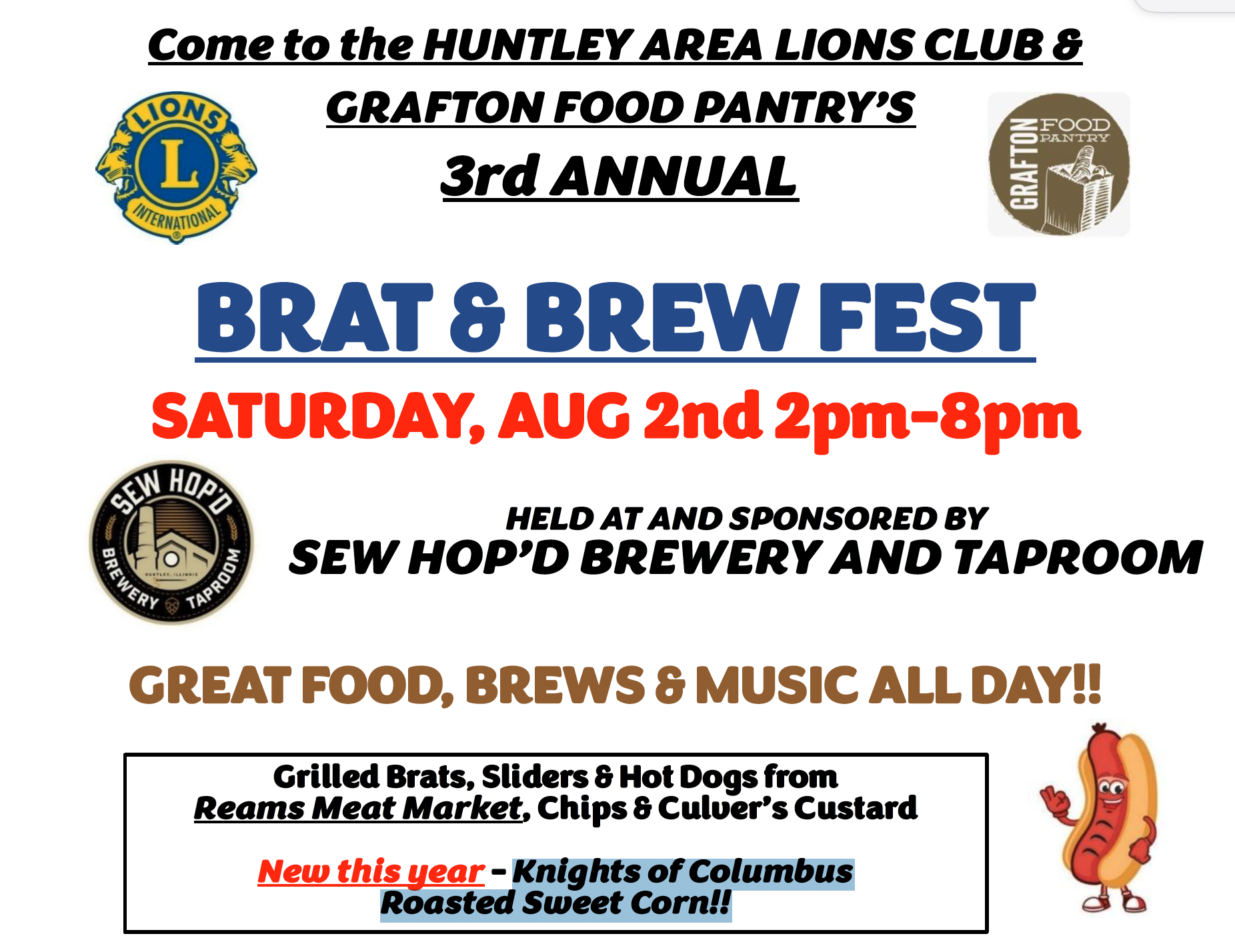 Brat &amp; Brew Fest at Sew Hop'd Brewery