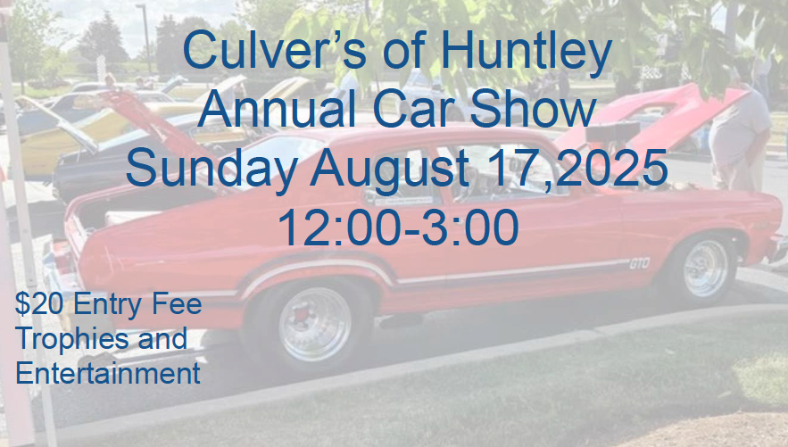 Culver's of Huntley Annual Car Show
