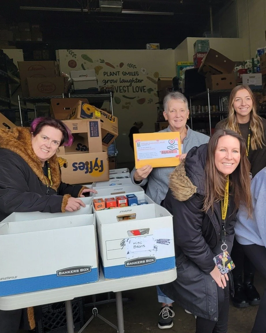 🍎💛 Thank You for an Incredible Food Drive! 💛🍎
A heartfelt thank you to the amazing students at Chesak Elementary and their families for an outstanding food drive &mdash; your generosity makes a real impact for local families.

And a special shout