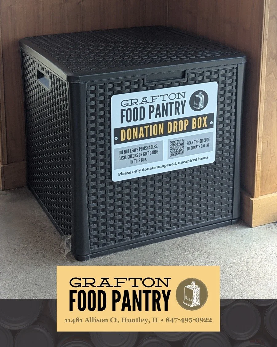📍 Need a convenient place to drop off donations? We&rsquo;ve got you covered! Our community drop boxes make it easy to support local families all year long. 

Donations can be dropped off in our bins at any of these locations:
&bull; At the Pantry (