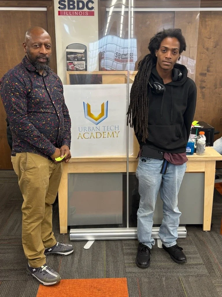 Patrick with his internship manager.jpg