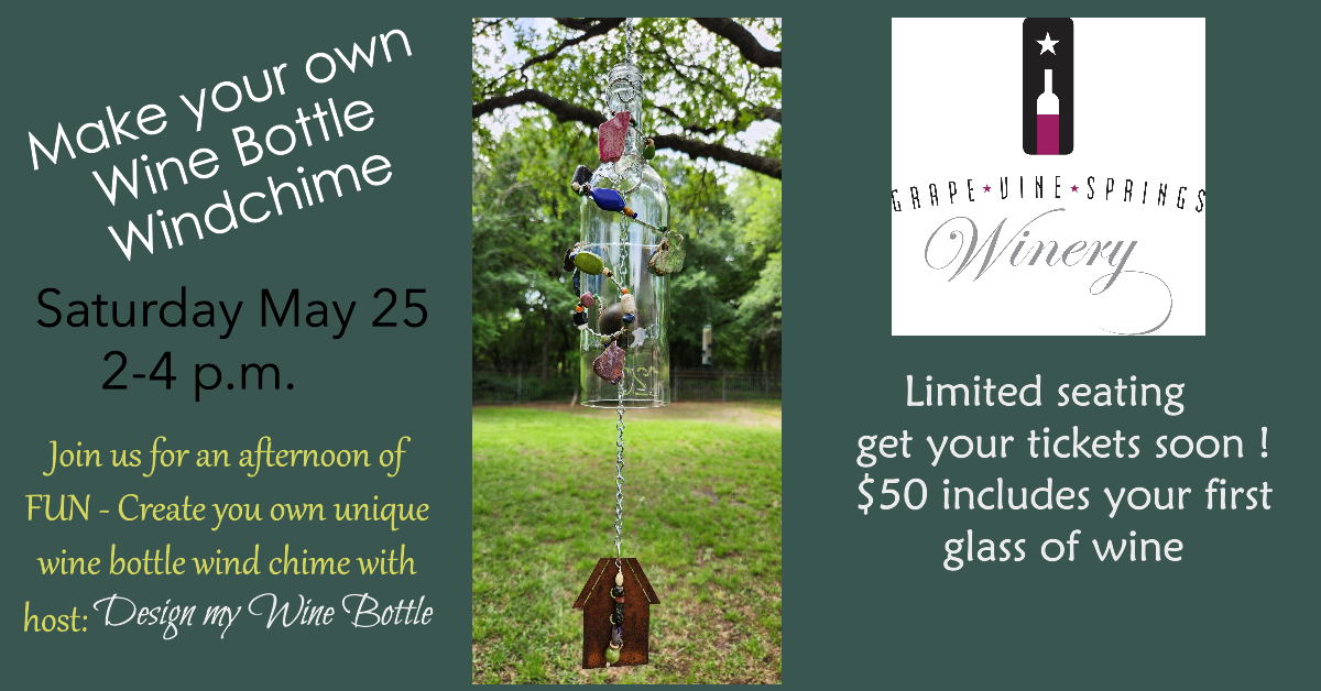 Wine Bottle Wind Chime Craft Day