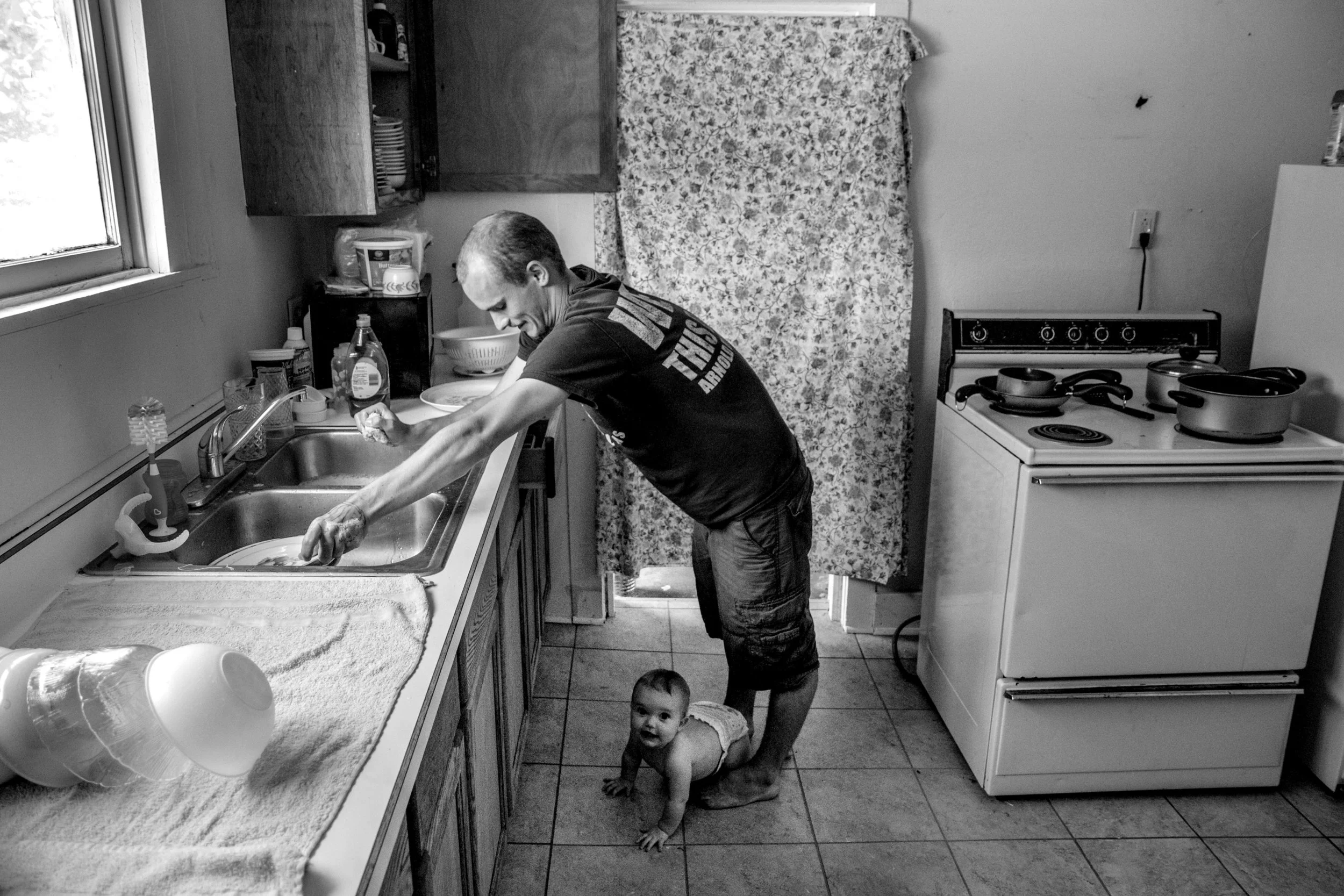 Lylah, as Jaykobb describes, is spoiled. She'll crawl after him from room to room due to the attention he gives her. “After her mom left I didn’t want her to feel like I’ll abandon her too,” he said.