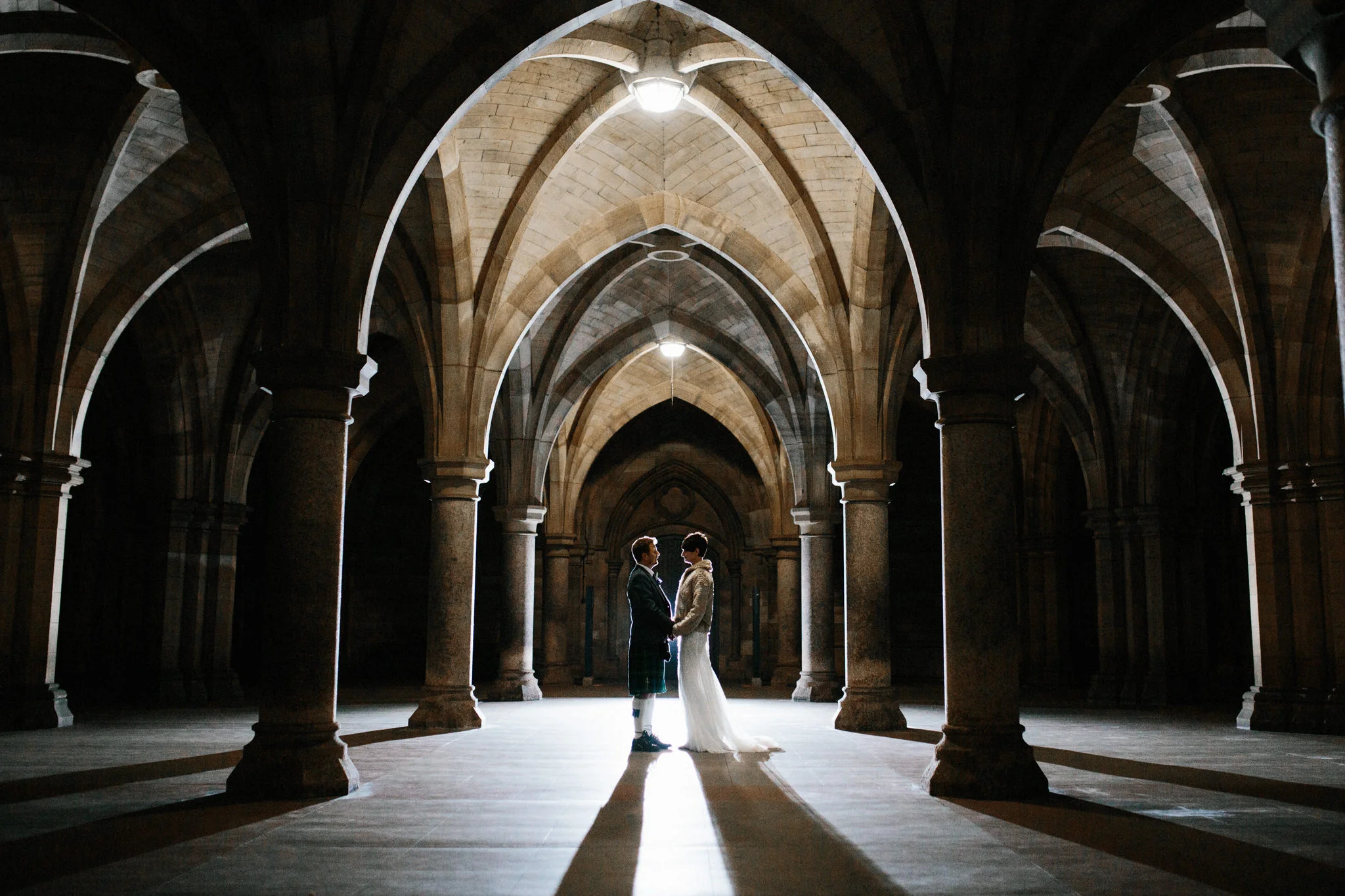 An After Dark Winter Wedding in Glasgow