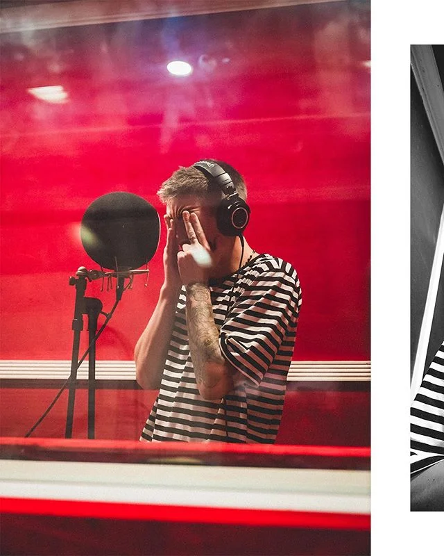 In the studio with @sammywilk a couple weeks back 😈 lots of new vibes on the way. Let me know what you think of the collage, gonna try experimenting with this kind of stuff more in the future