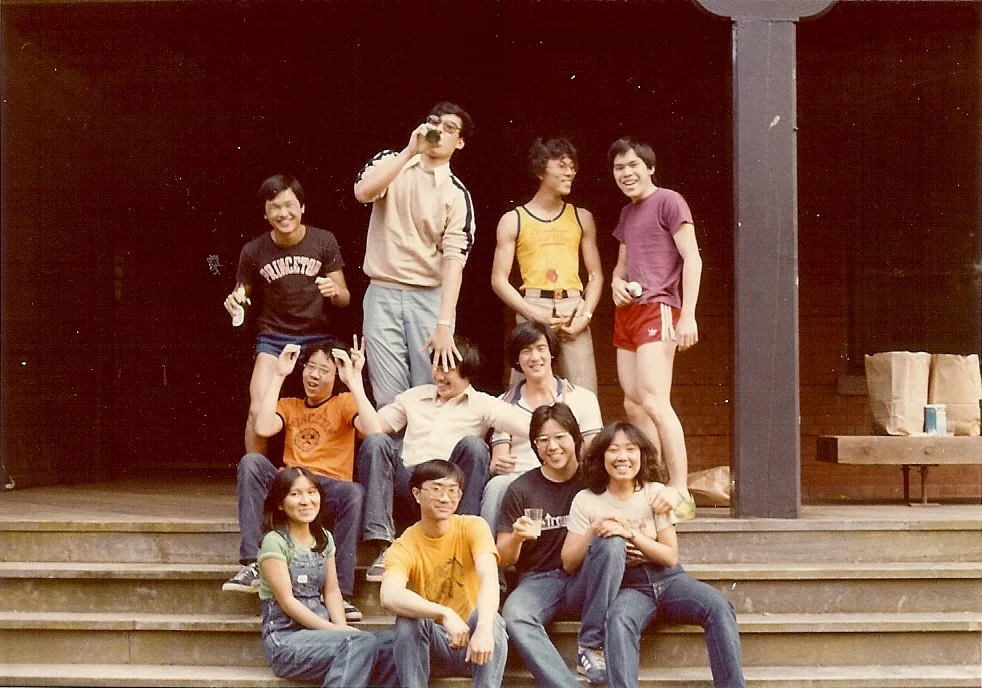Students on steps of TWC