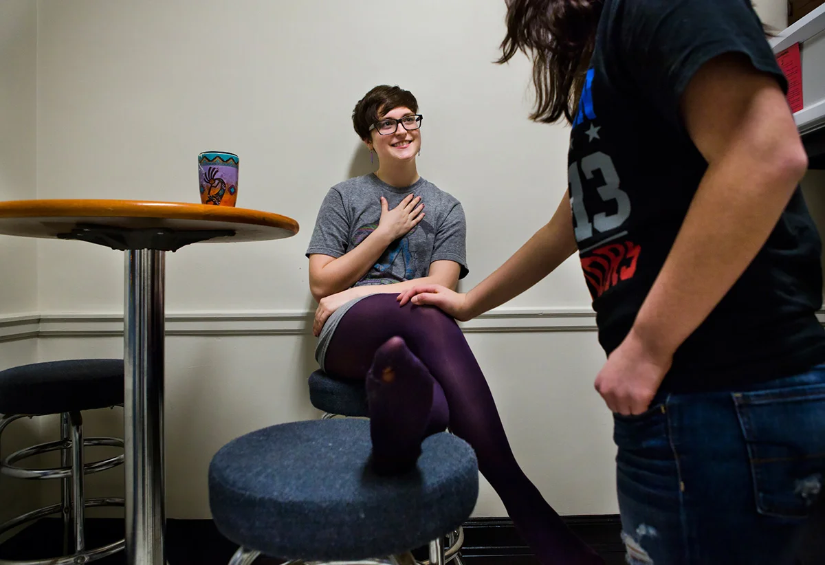 Rebecca Magazine tells Bosch she loves them while cooking a late night dinner in their dorm's kitchen at the University of Mary Washington. "She’s always there for me and she makes sure I take care of myself even when things get rough," said Bosch. "She keeps me safe and sound even when I feel like my heart has been broken."