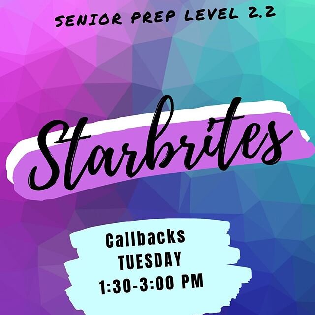 Starbrites-Senior Prep 2.2
Repost on your story and tag us @officialworldcupallstars 
if you received a Starbrites call back.