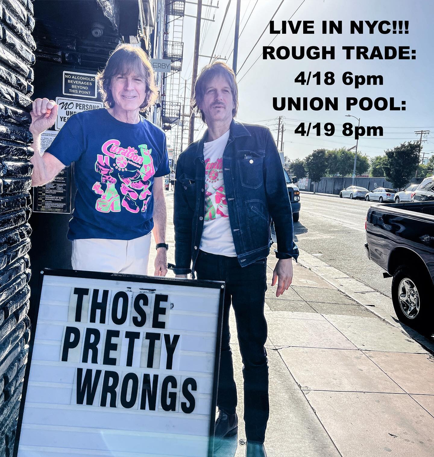 NYC FRIENDS!! TPW will be there in APRIL to play for you @roughtradenyc 4/18 6pm + @union_pool 4/19 8pm w/ @brower____ !!! We&rsquo;re really excited to come back after so long :-) #bigapplevibrations #notsoemptycity #westandsouthmeetseast