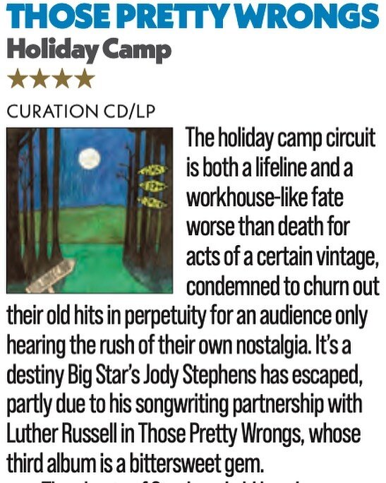 We think you&rsquo;ll enjoy our new LP &ldquo;HOLIDAY CAMP&rdquo; OUT EVERYWHERE MARCH 31st on @curation_records &mdash;but don&rsquo;t just take our word for it, see what @shindig_magazine has to say&mdash;out on news stands new at you now! &mdash;J