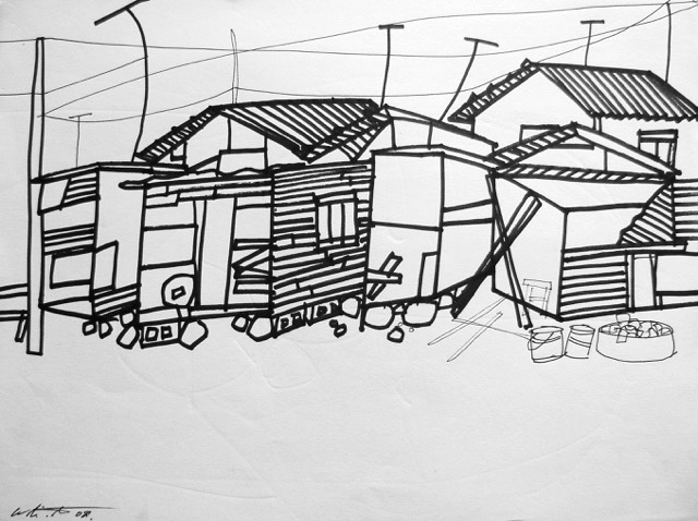 5 - Haitian Batey Drawing Series by Willie Torbert