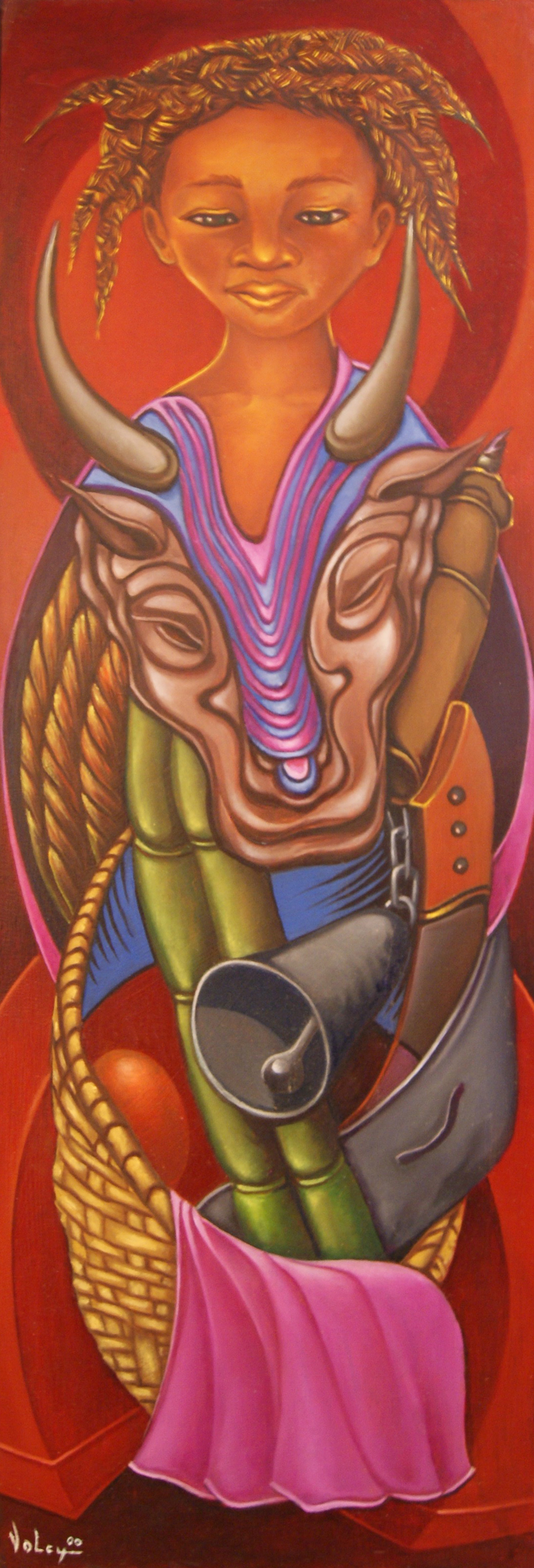 38 - Child in the Batey by Jean D Volcy