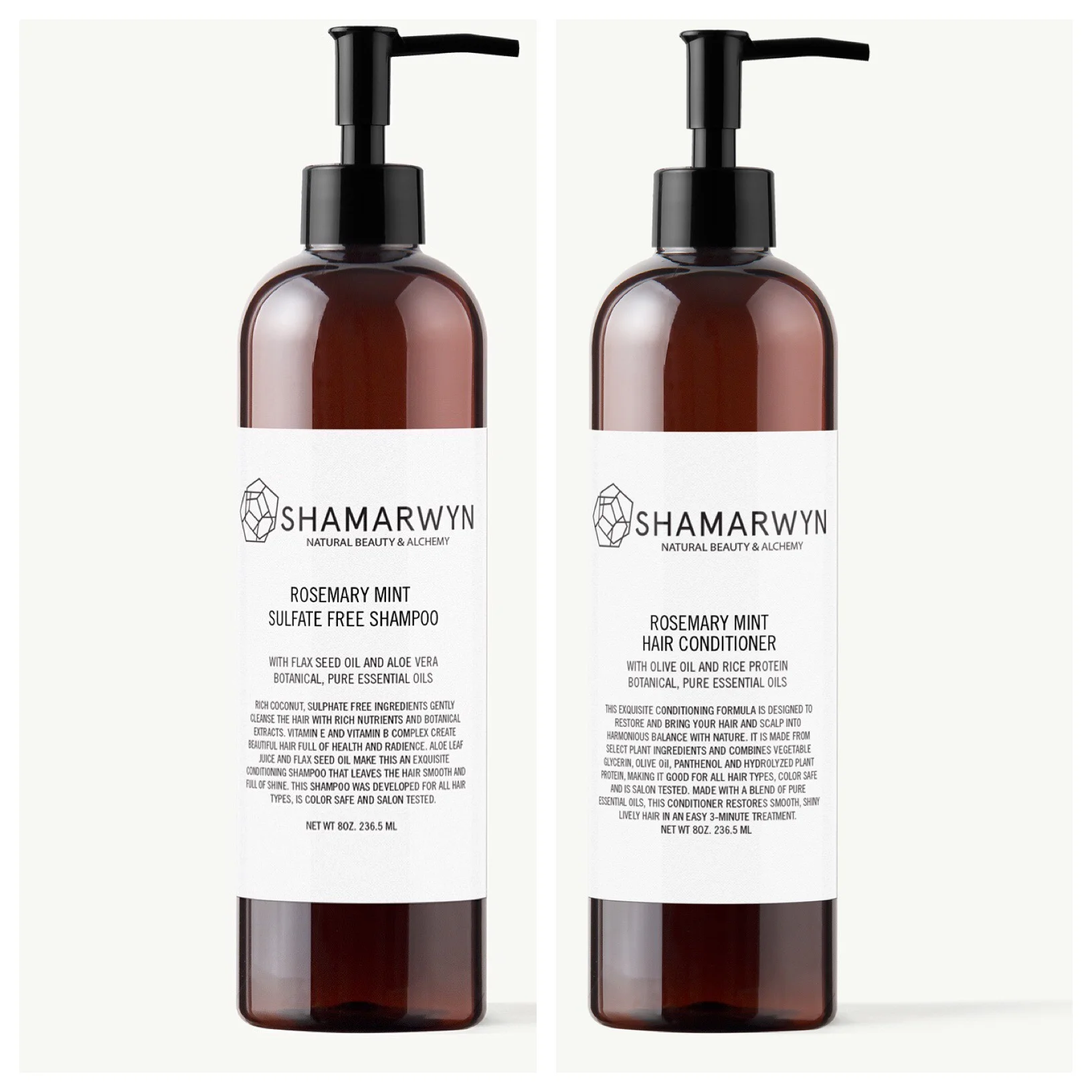 Rosemary Mint Sulfate Free Shampoo conditioner Set