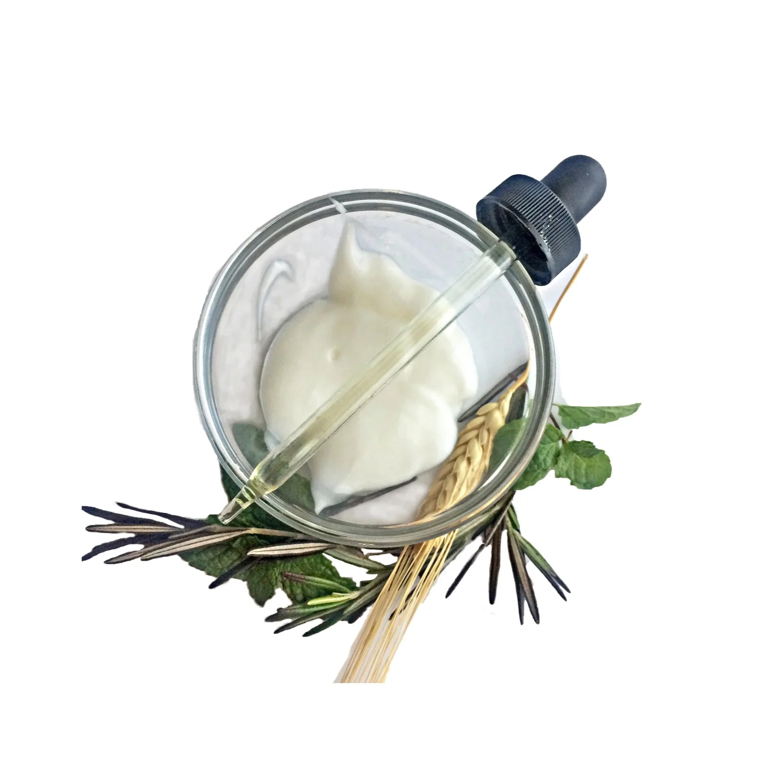 Rosemary Mint Conditioner being made. Natural-Organic, Botanical, Vegan Pure Essential Oils