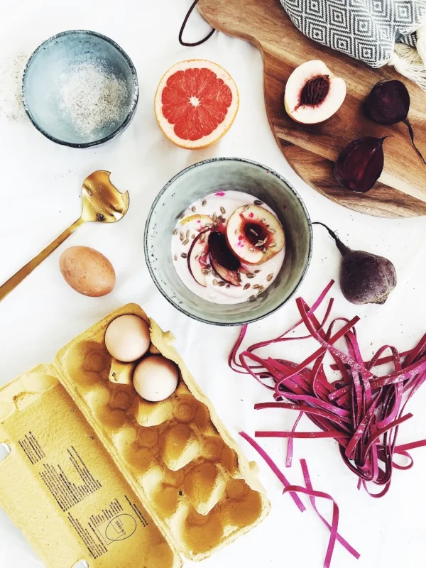flat lay food