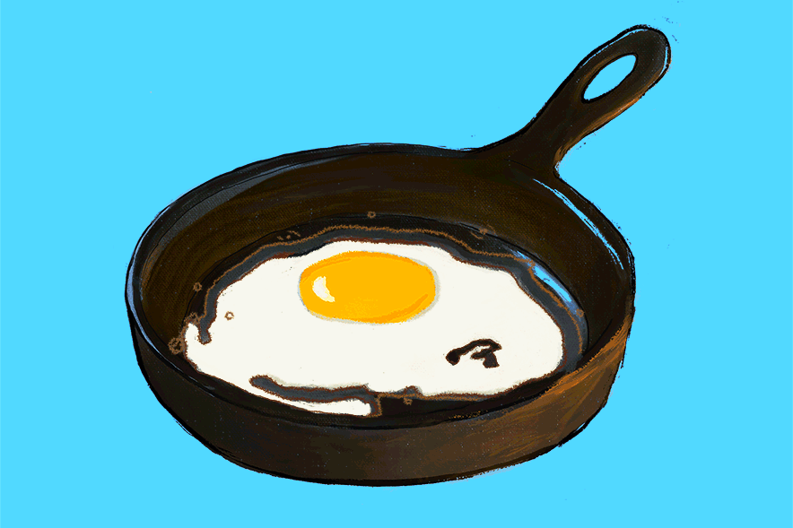 How to Boil Water: Fried eggs with crispy edgesAD: Martina Ibanez Baldor