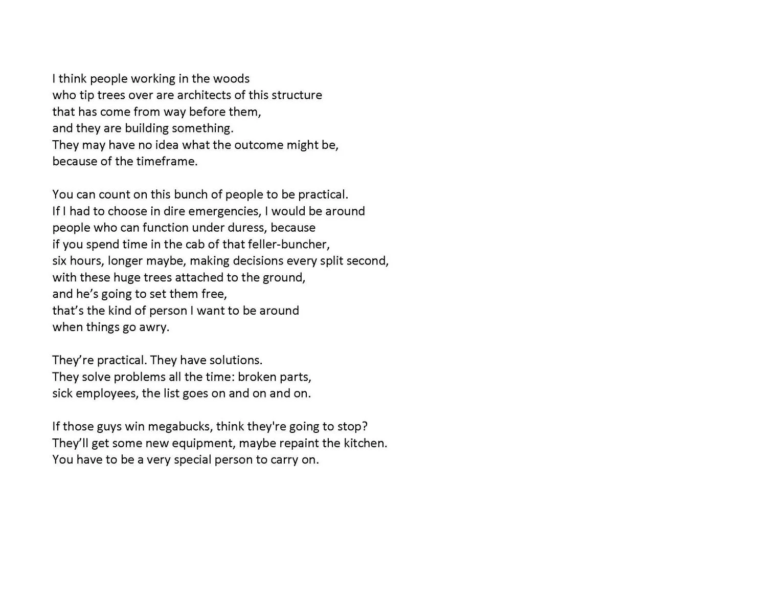 Chris Olson, Wood Chip Power Plant