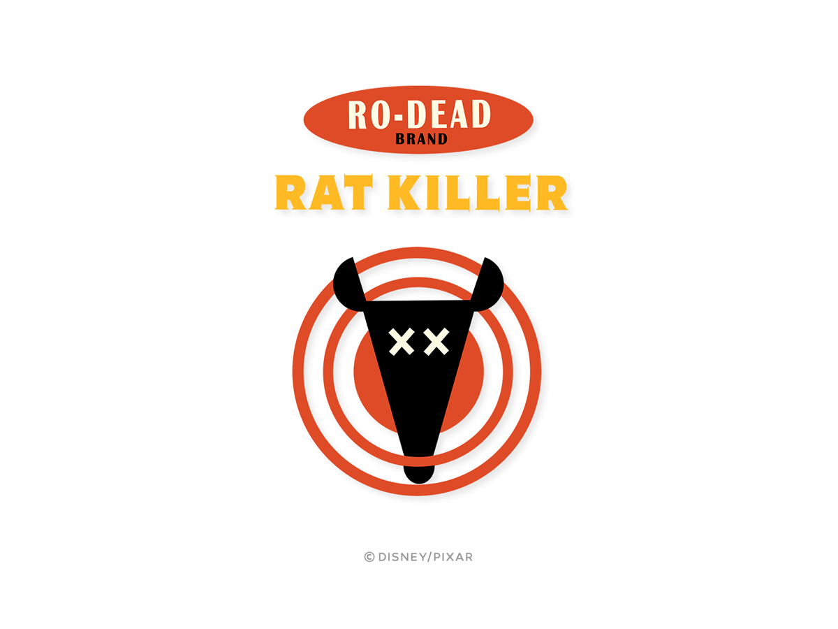 Packaging logo series for Pixar's “Ratatouille”