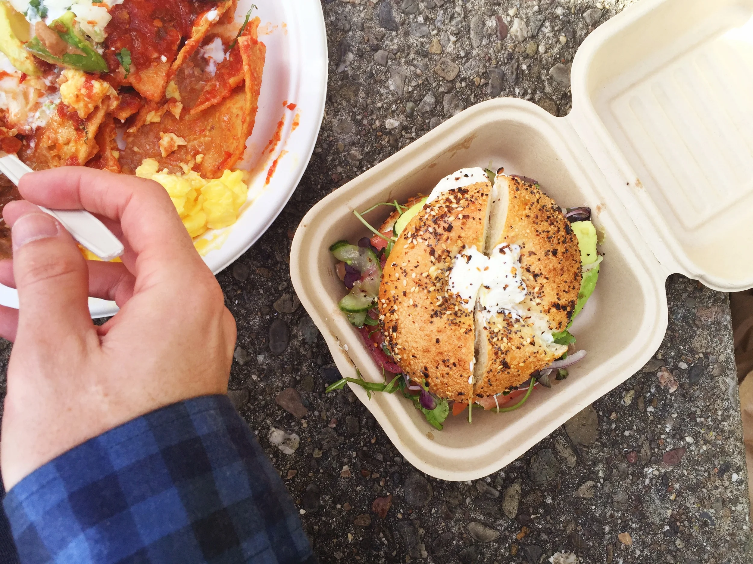 Fueling up with some yummy breakfast from Primavera &amp; Wise Sons with my love