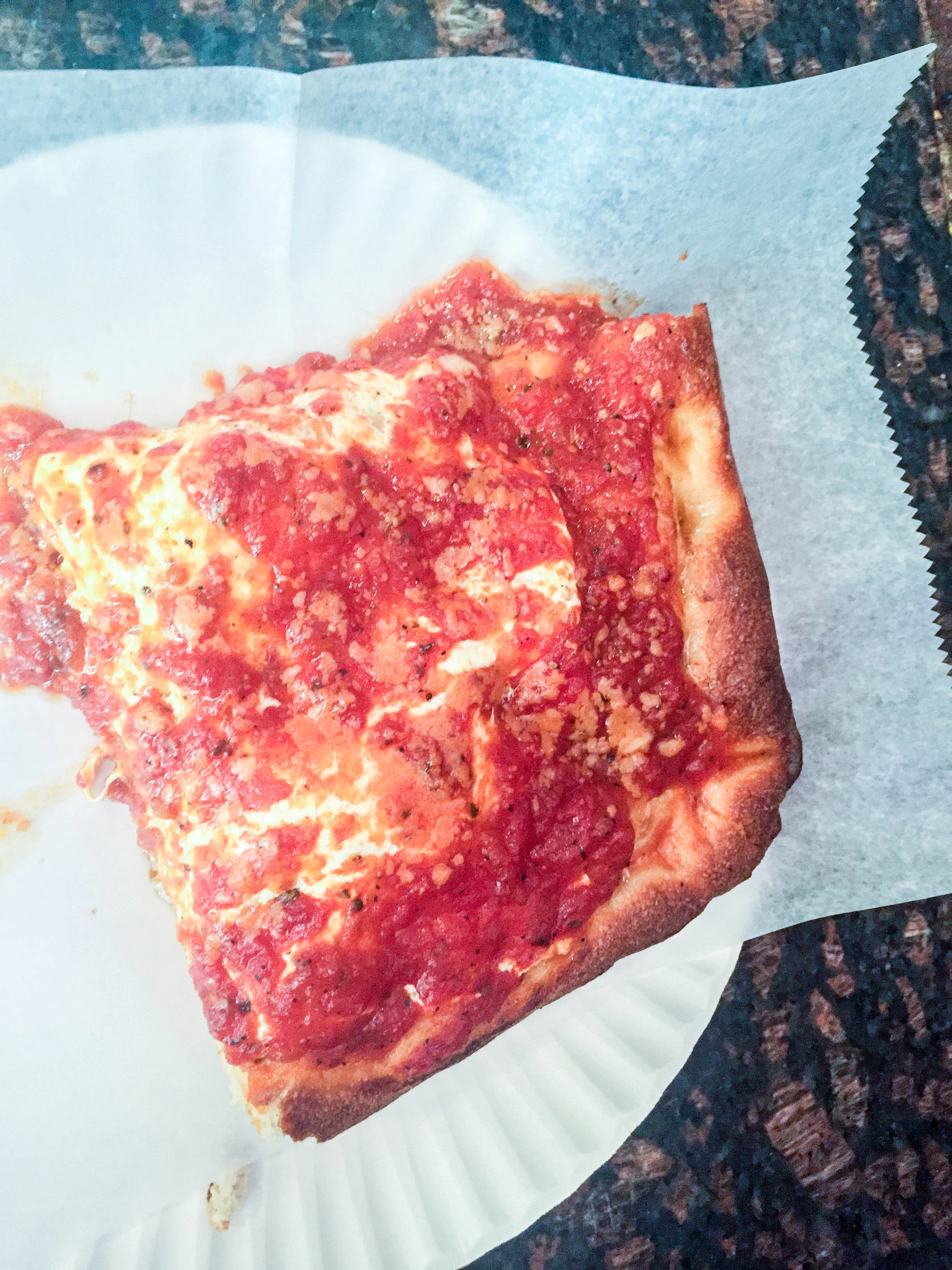 I could literally eat more than just one slice. Tip: ask them to make it extra crispy when you order.