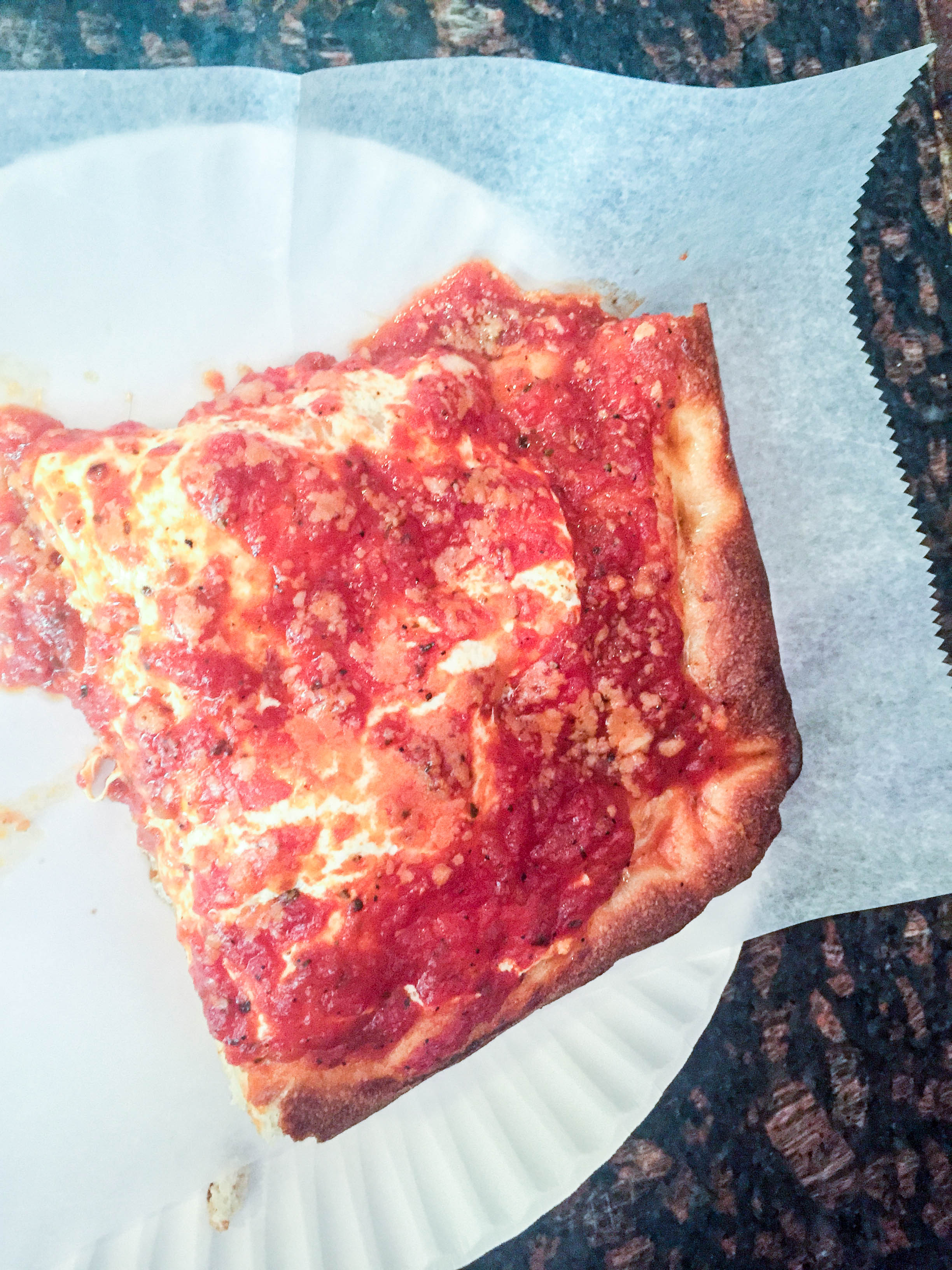 I could literally eat more than just one slice. Tip: ask them to make it extra crispy when you order. 