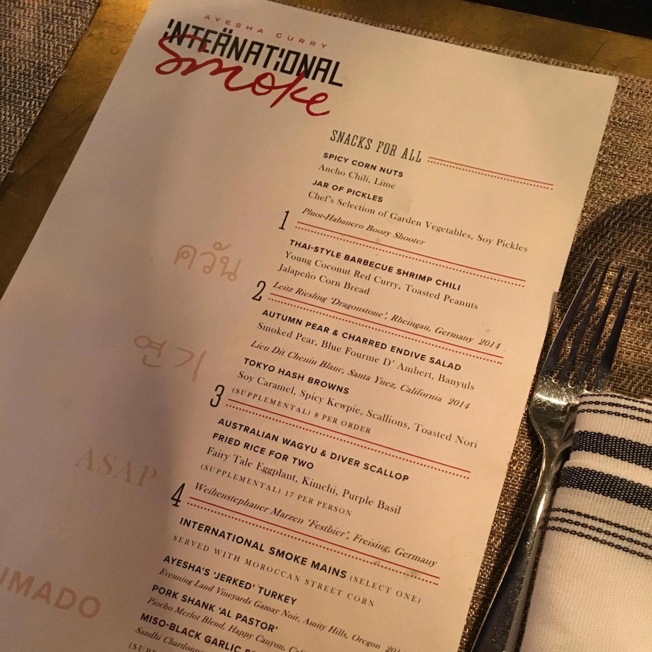 The Menu - We ordered the Deluxe so basically got EVERYTHING