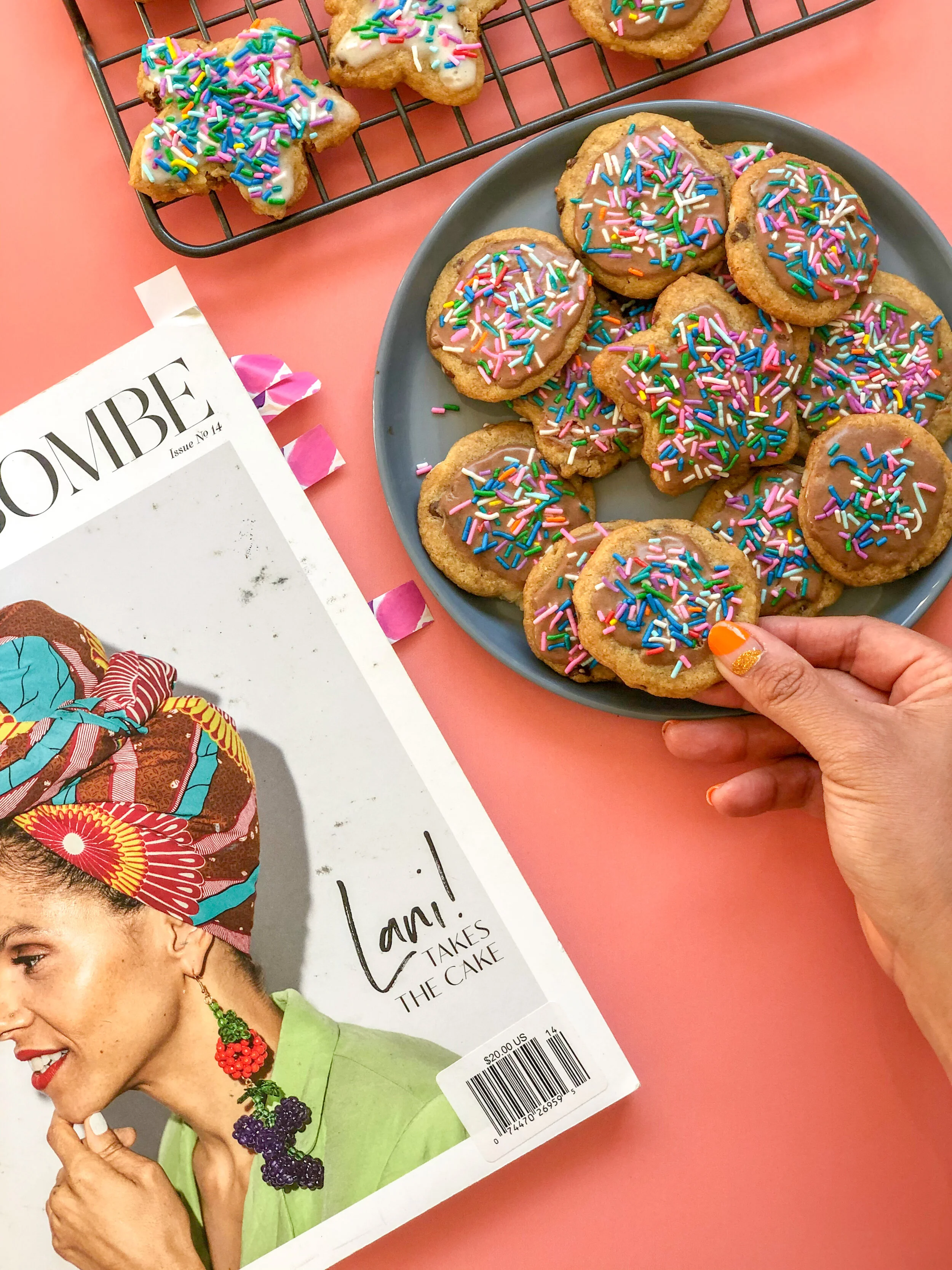 Gluten-Free Miso Chocolate Chip Cookie with Hazelnuts and Royal Icing