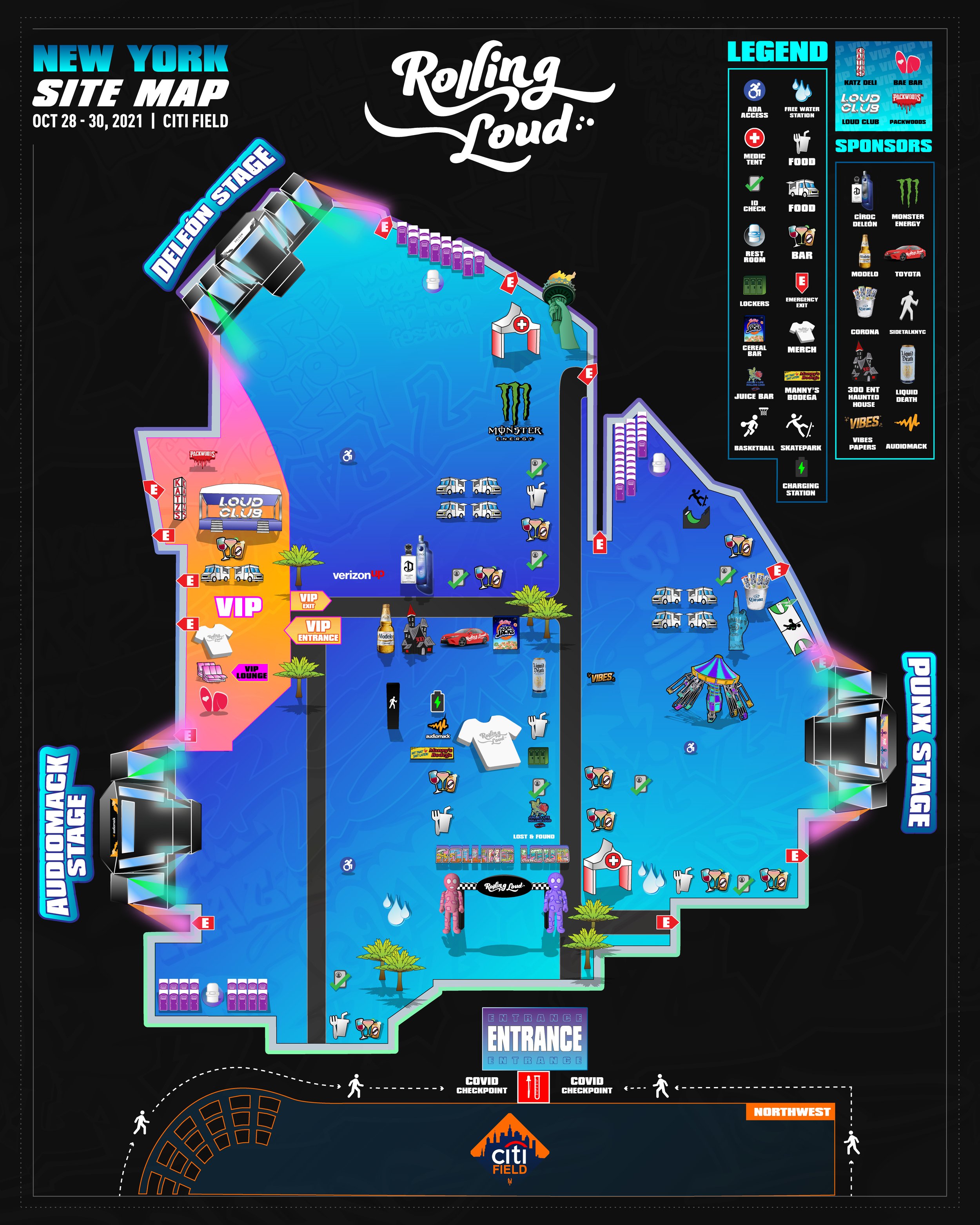 rolling loud nyc map
