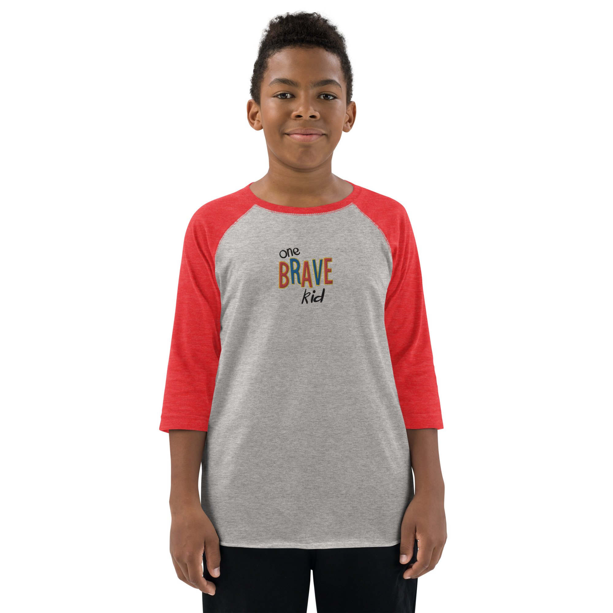 One Brave Kid Youth Baseball Jersey — SuperCaptainBraveMan