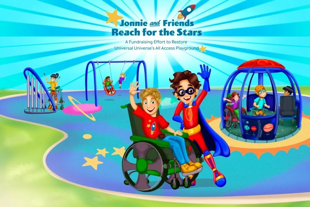 Jonnie and Friends Reach For the Stars and Universal Universe’s Playground Renovation
