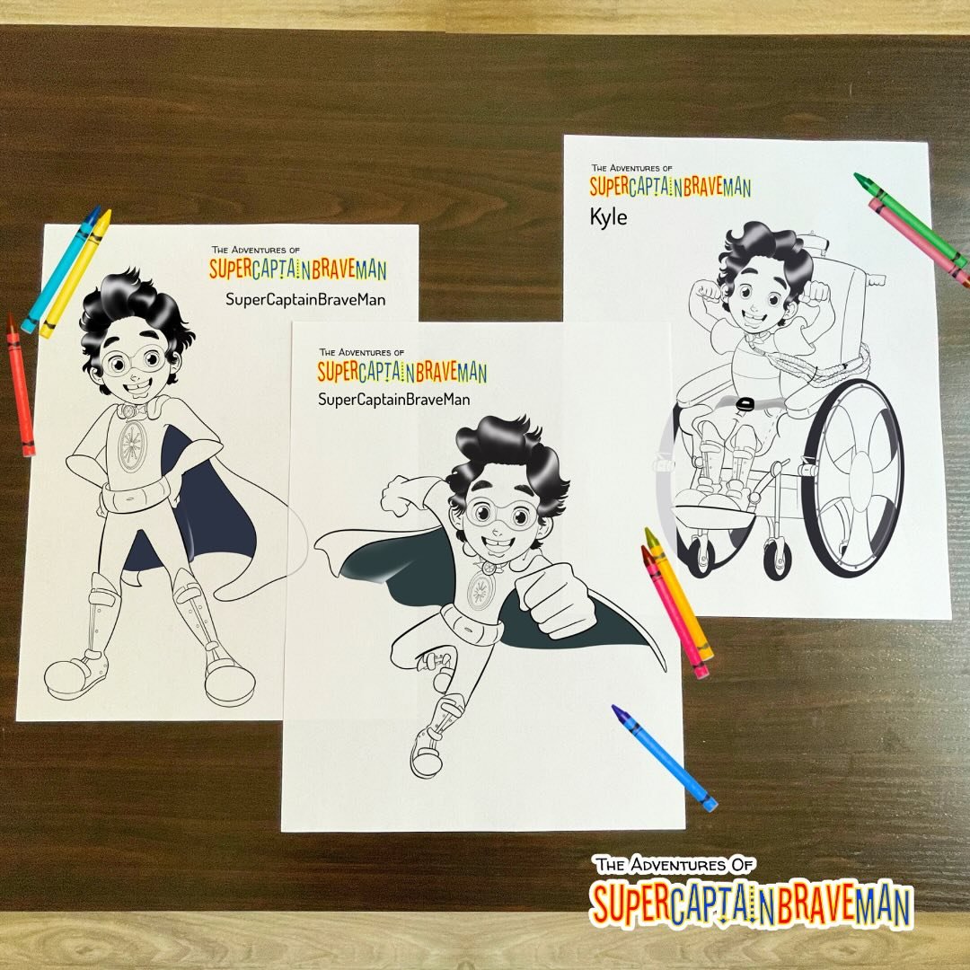 We have great SuperCaptainBraveMan coloring book pages available for FREE on our website: SuperCaptainBraveMan.com! 💥

Check them out under our FREE STUFF tab!

#SuperCaptainBraveMan #coloringbook #disability #art #kidart #childrensbook