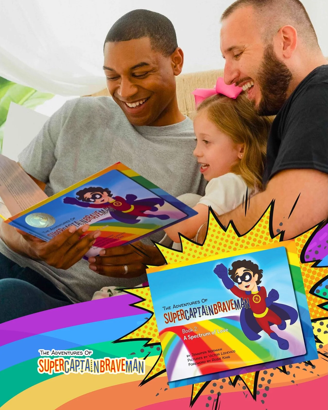 Check out The Adventures of SuperCaptainBraveMan Book 2: A Spectrum of Love! 🌈

Join SuperCaptainBraveMan and his new friend Nicolas, a young boy with Autism, over the rainbow where SuperCaptainBraveMan helps Nicolas find his own creative and unique