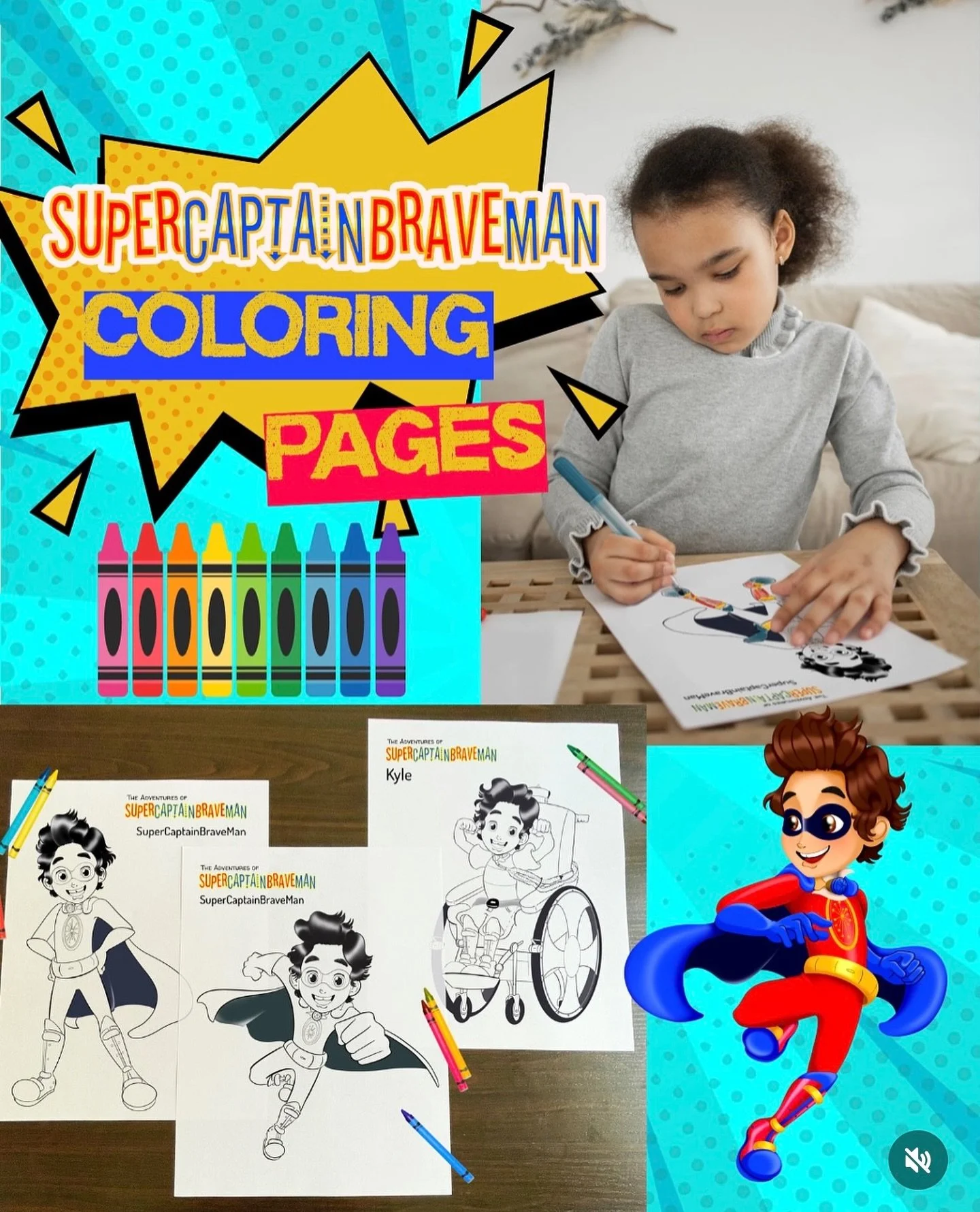 Share your masterpiece with our SuperCaptainBraveMan Coloring sheets! ποΈ
Print out your own SuperCaptainBraveMan coloring sheets for FREE at SuperCaptainBraveMan.com!
Click on the FREE STUFF tab and color SuperCaptainBraveMan any way you want! Be