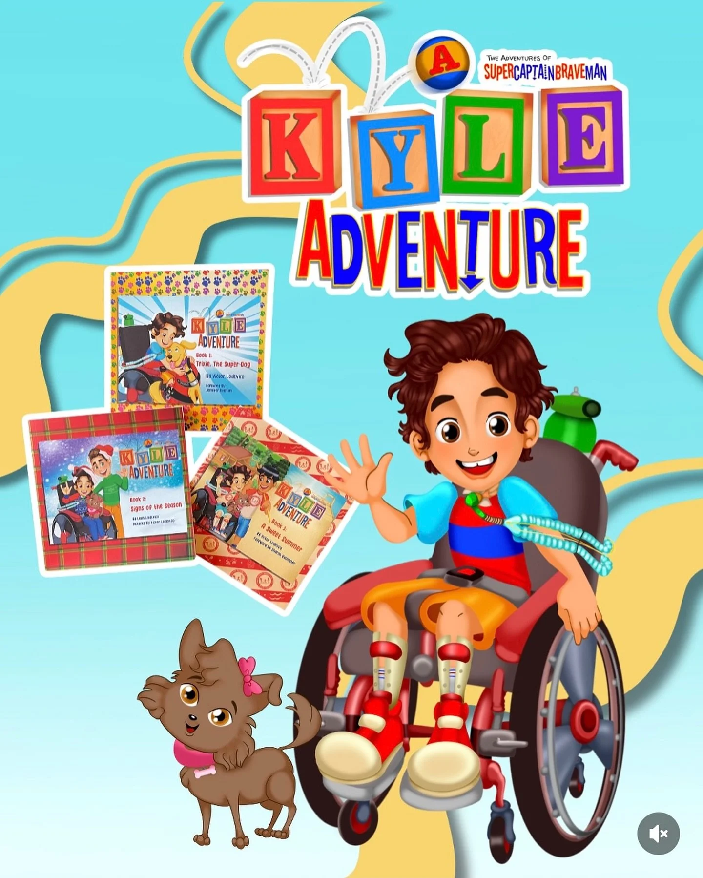 Every day is an adventure! π
A Kyle Adventure Books follow Kyle out of his SuperCaptainBraveMan super suit in his many everyday adventures! 
Join Kyle as he meets new friends and learns about Service Animals, American Sign Language, and Type 1 Dia