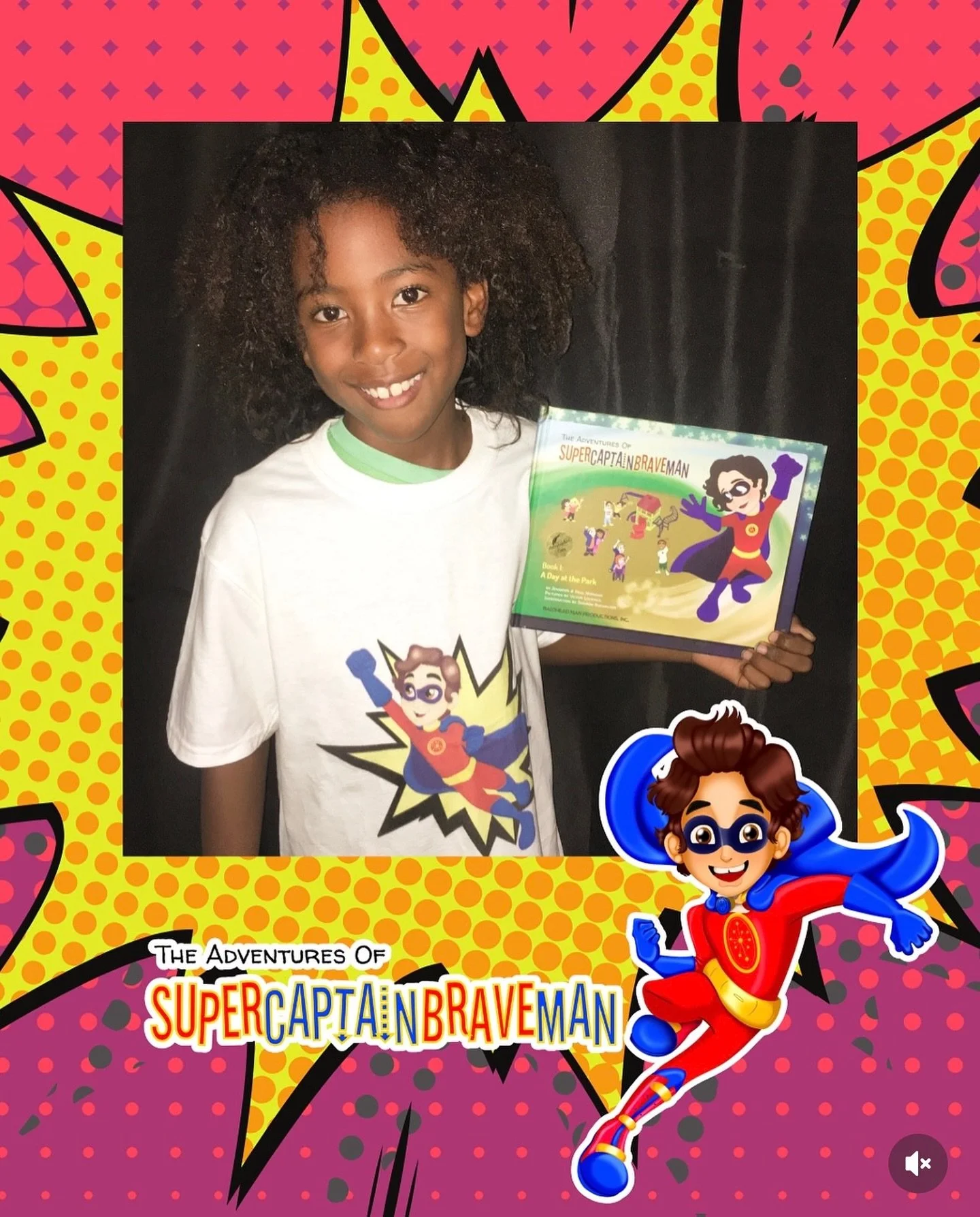 It’s the story that started all the adventure! 
In The Adventures of SuperCaptainBraveMan Book 1: A Day at the Park, SuperCaptainBraveMan meets Emily, a young wheelchair user, and helps her find her super power of bravery to make new friends!