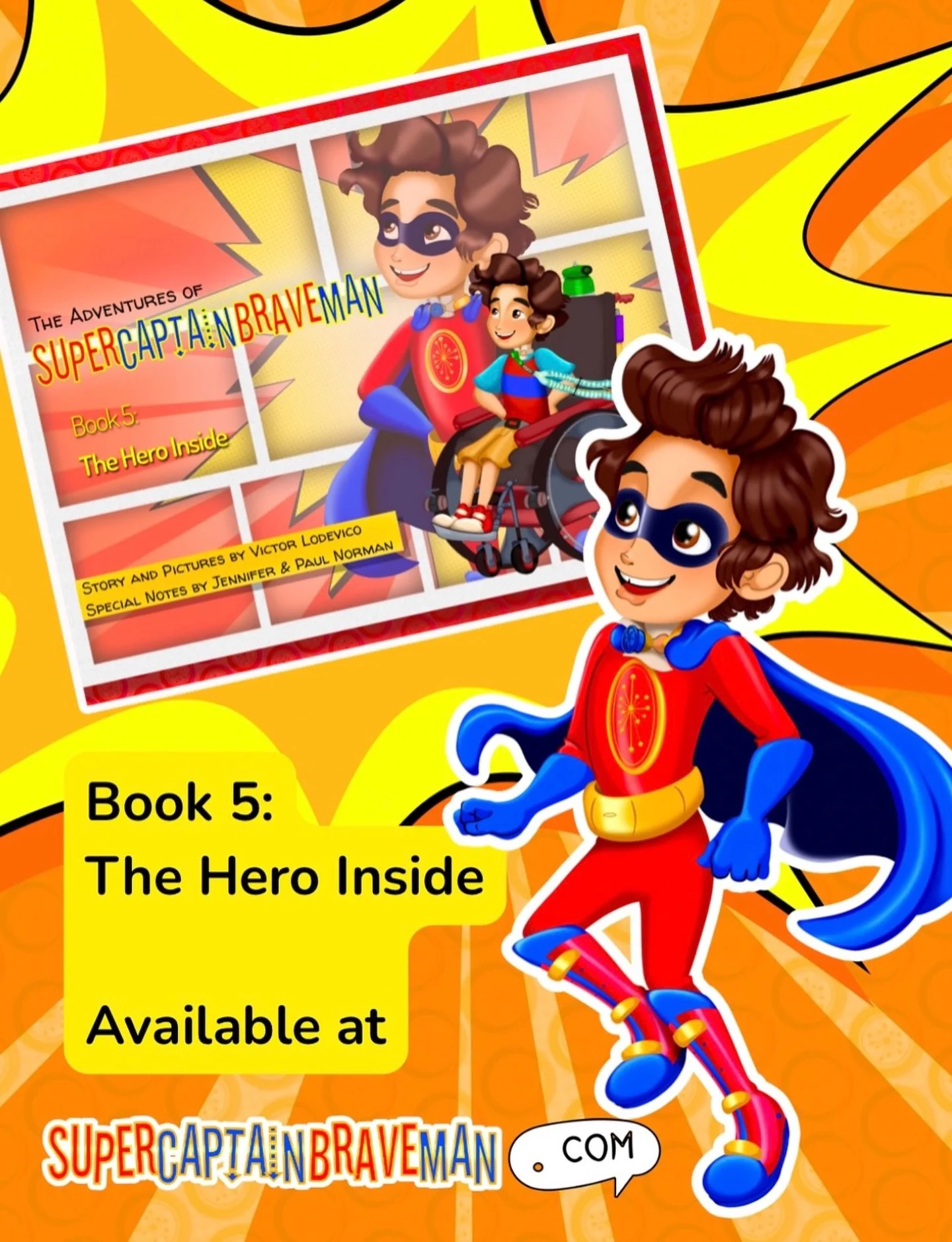 Make every day an adventure with SuperCaptainBraveMan! 🦸🏻📚💥

The Hero Inside and other award-winning titles are available now at SuperCaptainBraveMan.com!

#SuperCaptainBraveMan #books #childrensbooks #childrensbook #superhero #disability