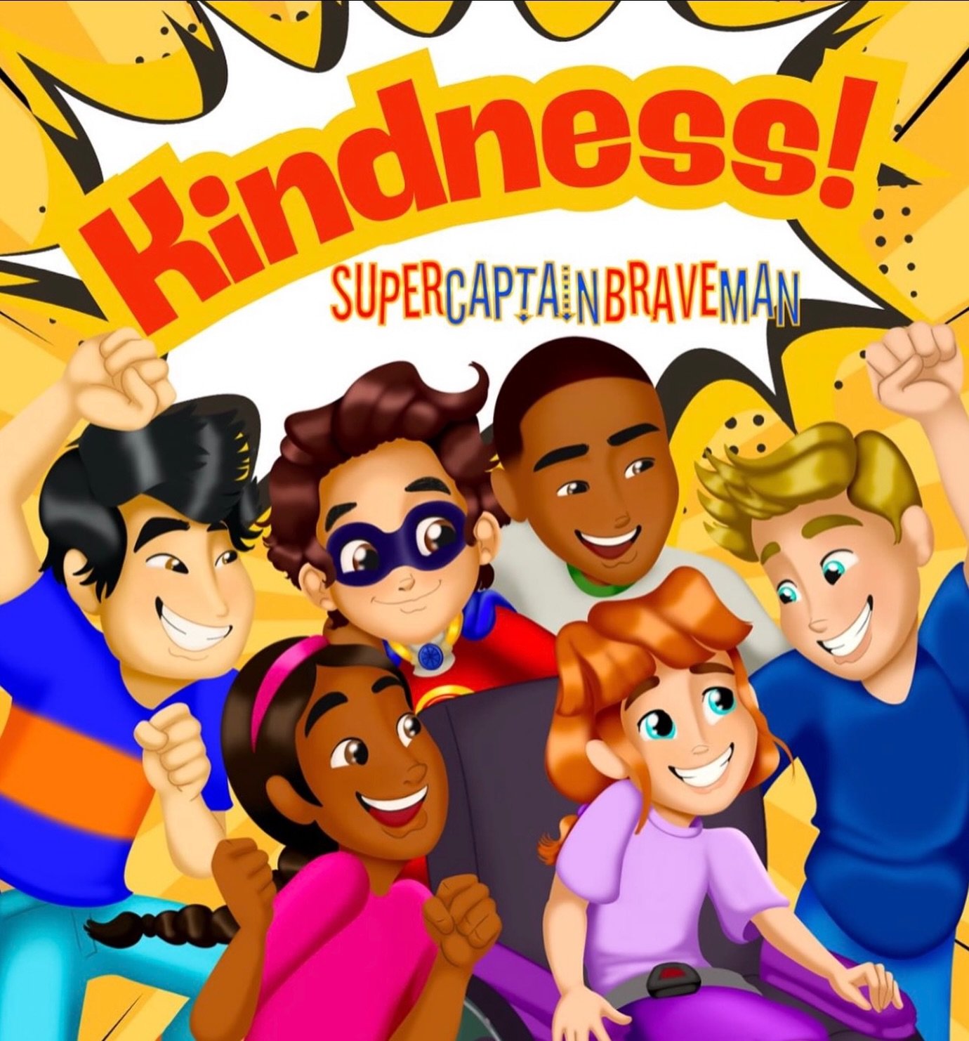 Everyone&rsquo;s invited to play! 📚🦸🏻

In A Day at the Park, SuperCaptainBraveMan helps a young wheelchair user named Emily make new friends! 

A Day at the Park is our first story in the SuperCaptainBraveMan series and is available now at SuperCa