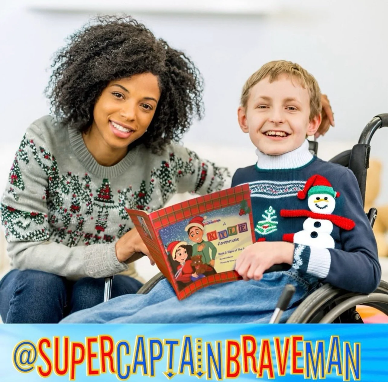 A story shared is always a great holiday activity! 🎄📚

Check out our catalog of award winning stories at SuperCaptainBraveMan.com! 

#SuperCaptainBraveMan #holiday #christmas #disability #holidaysale