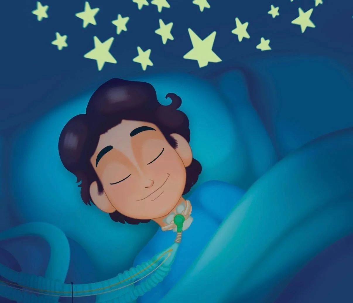 Follow your dreams, little super heroes. You never know where they&rsquo;ll lead 💫

Image description: An illustration of Kyle sleeping in his bed with golden stars above his head

illustration by @tordrawsyou