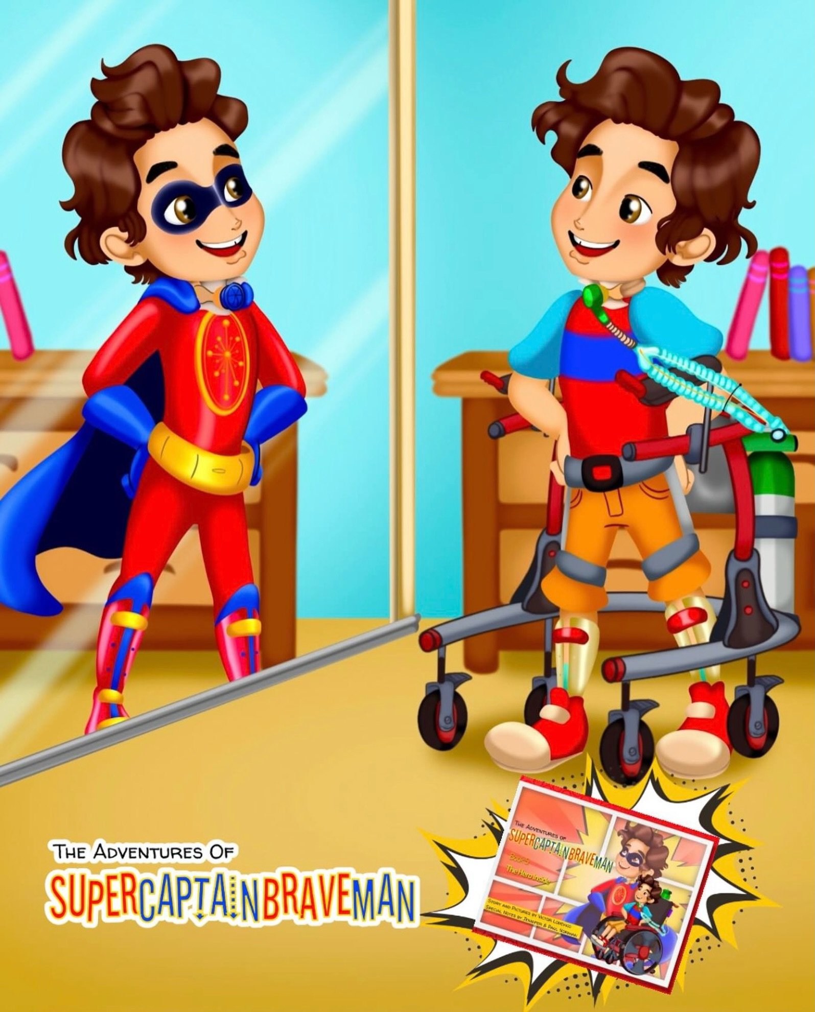 Hope everyone has a super day today! 🥳

Here&rsquo;s a reminder that a hero lives in you! 🦸🏻💥📚

#supercaptainbraveman#inclusion#disability#instabooks #kidslit