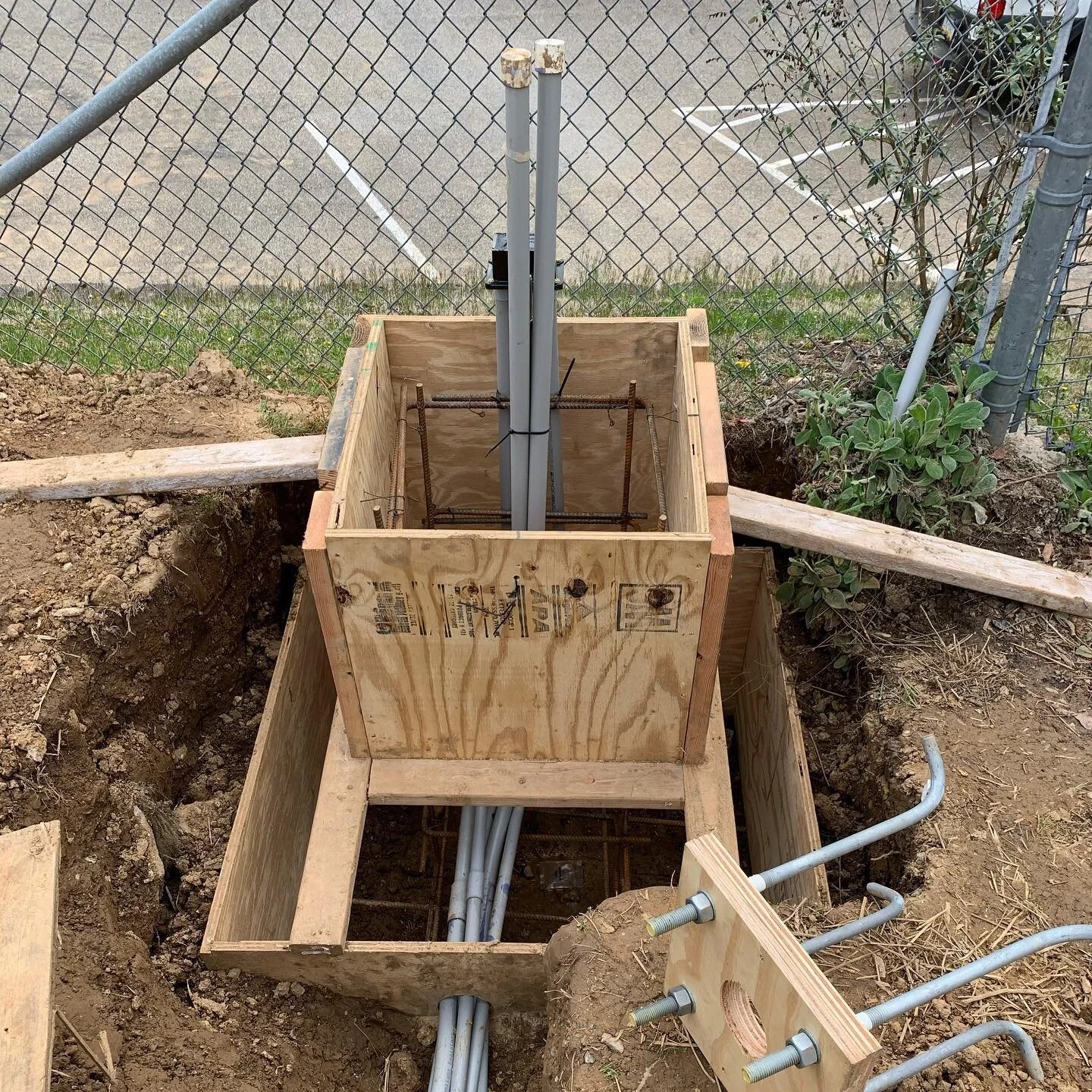 In the process of installing some pole lights as well as a few other electrical renovations at a swim club. Looking forward to get back out there and completed project!