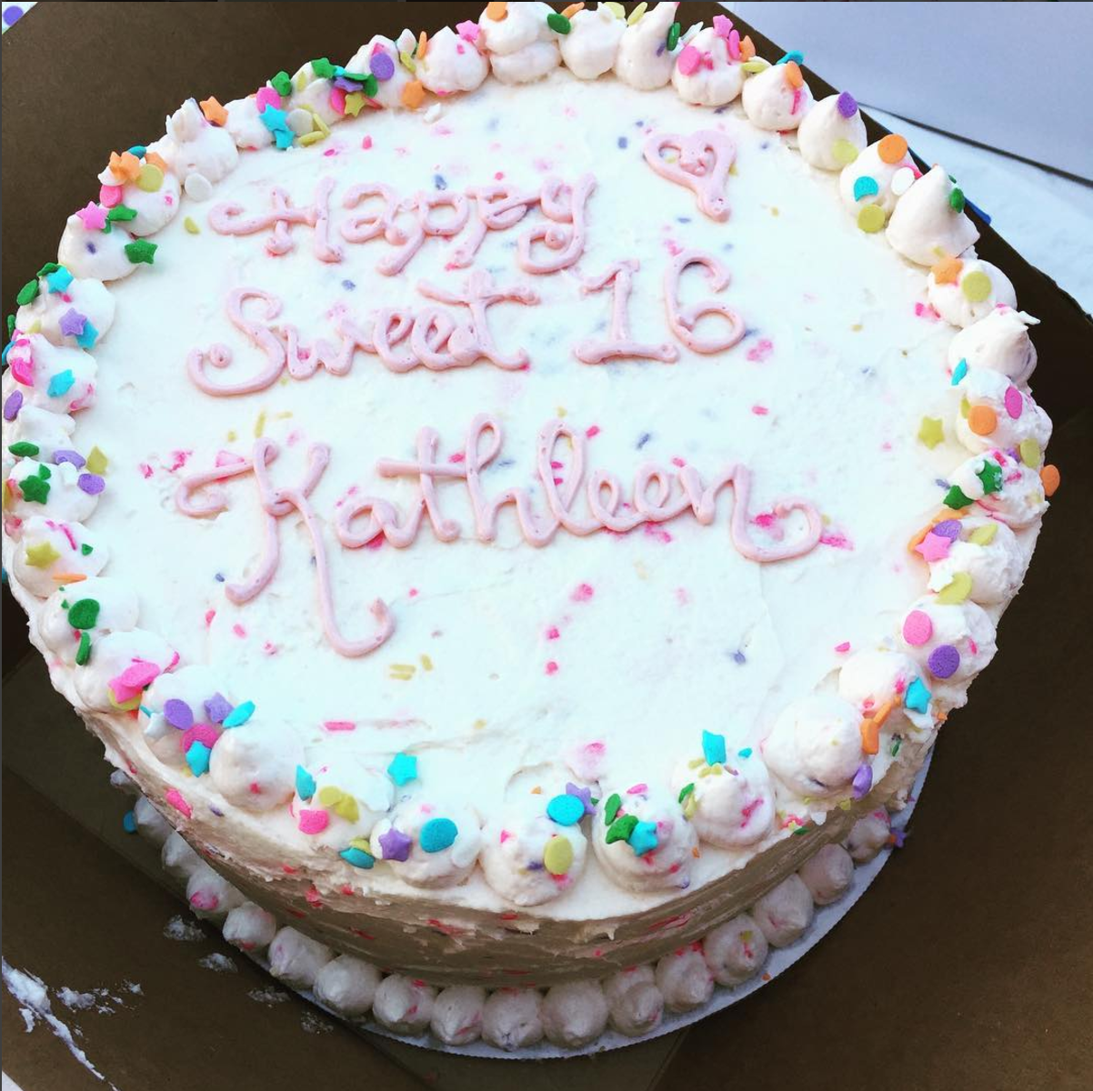 Happy Sweet 16 Cake